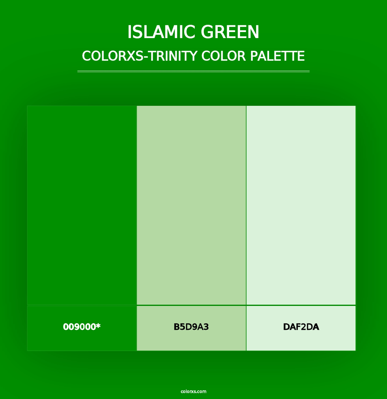 Islamic Green - Colorxs Trinity Palette