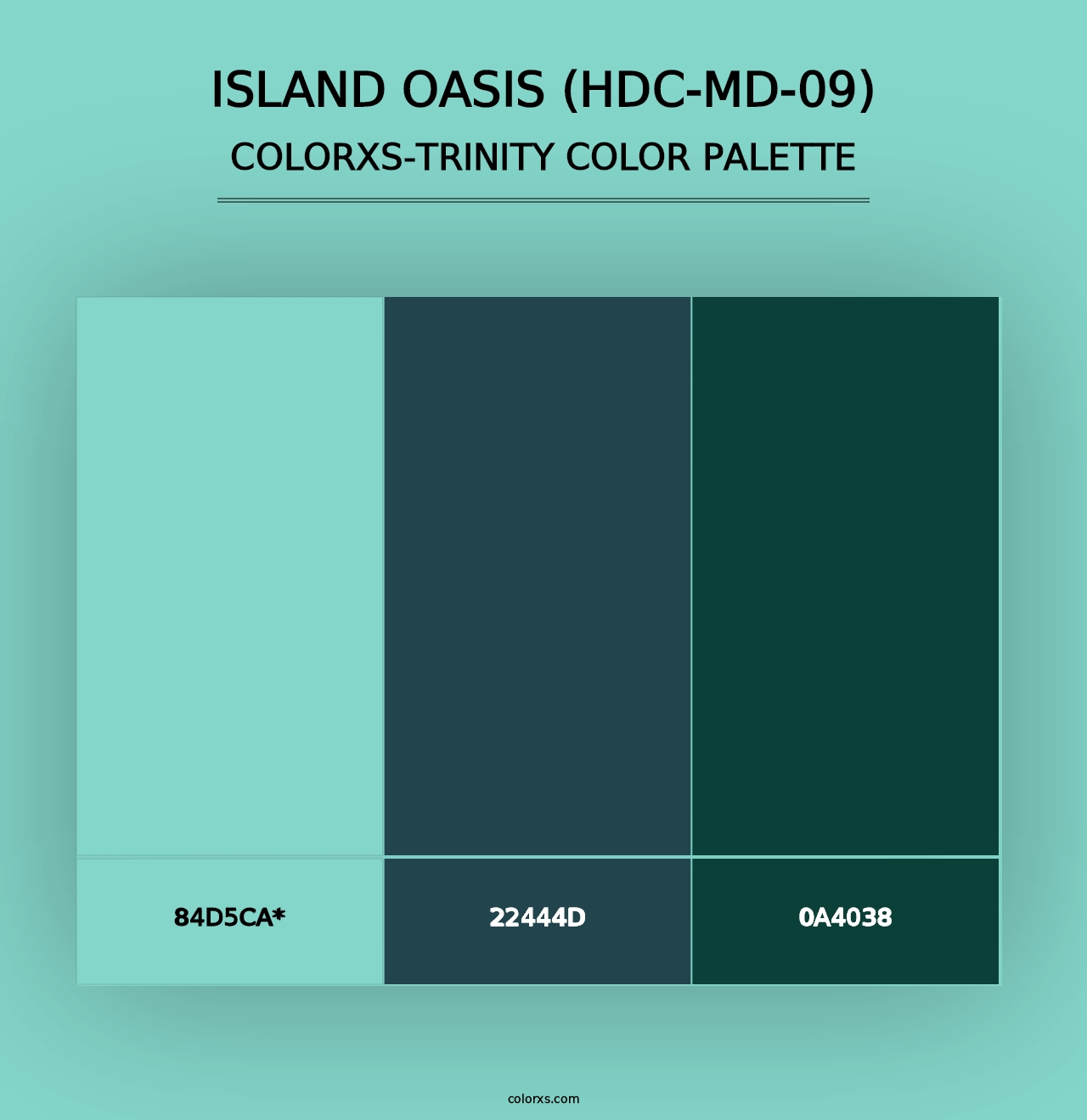 Island Oasis (HDC-MD-09) - Colorxs Trinity Palette