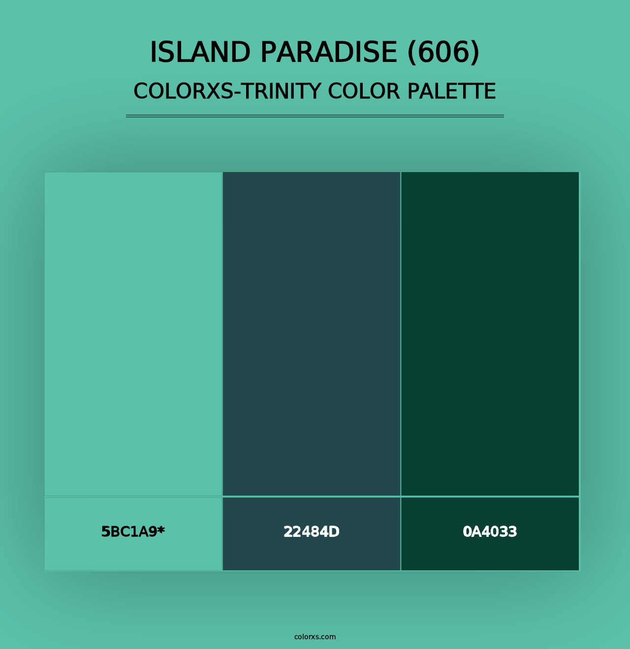 Island Paradise (606) - Colorxs Trinity Palette