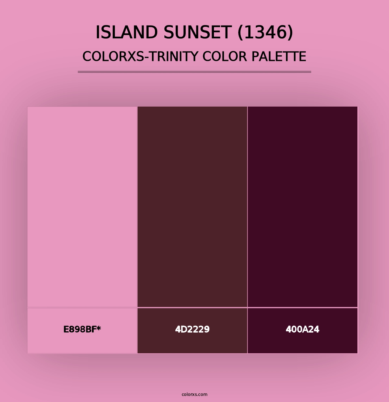 Island Sunset (1346) - Colorxs Trinity Palette