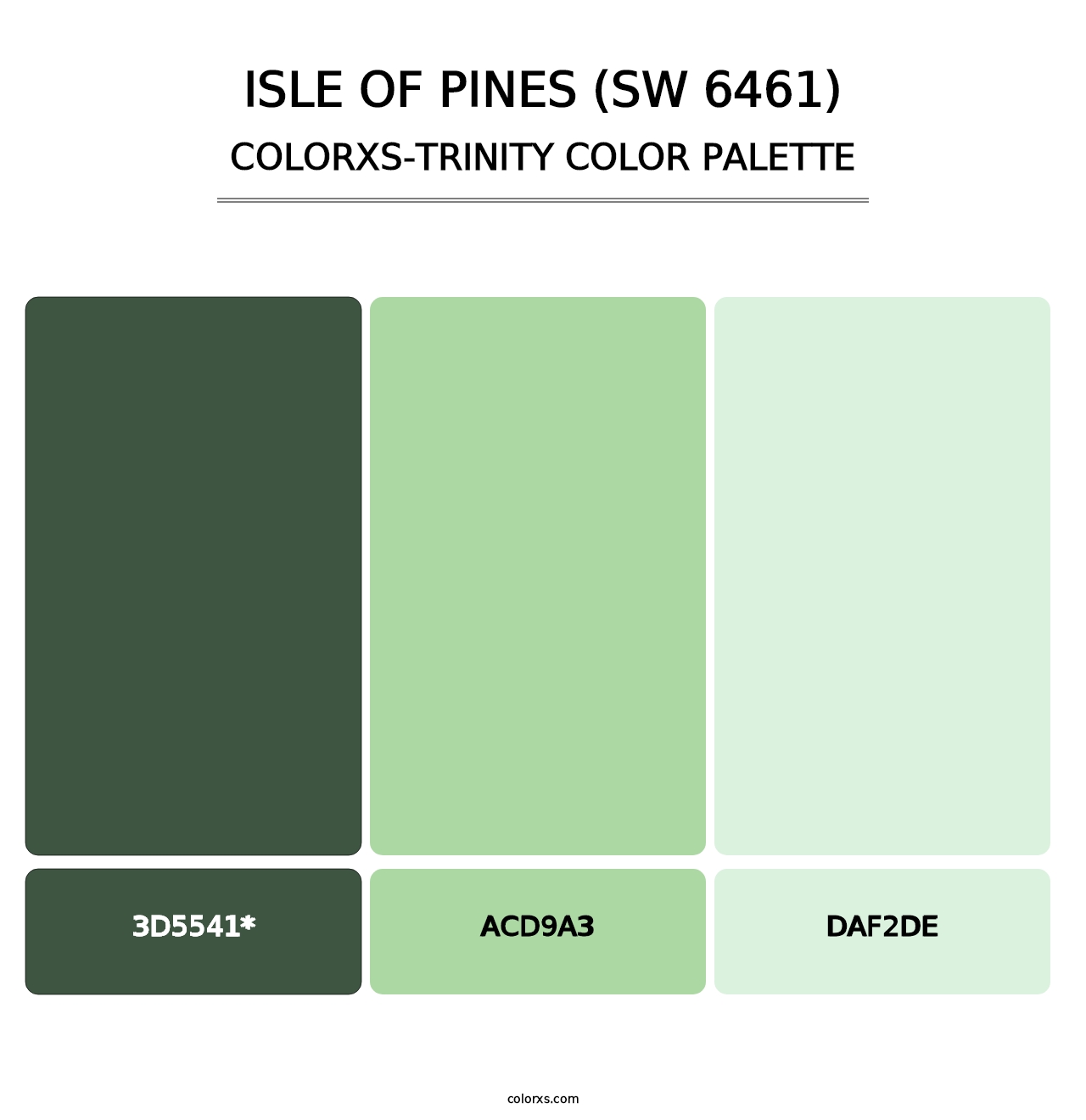 Isle of Pines (SW 6461) - Colorxs Trinity Palette