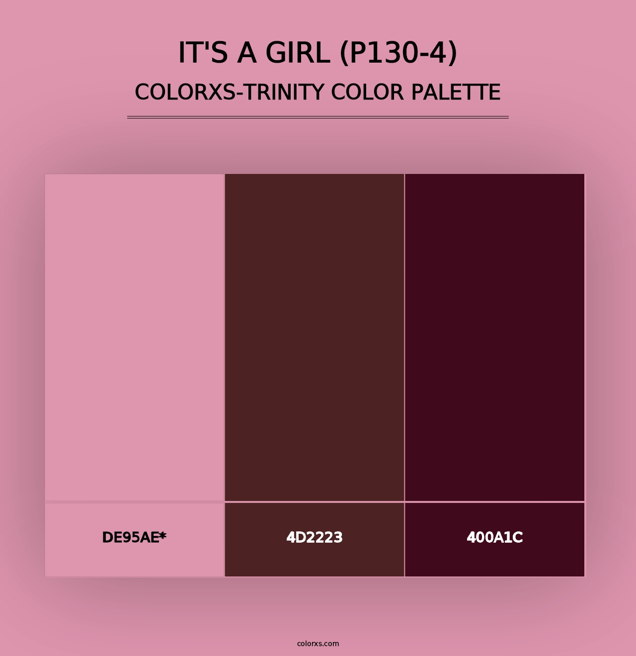 It'S A Girl (P130-4) - Colorxs Trinity Palette