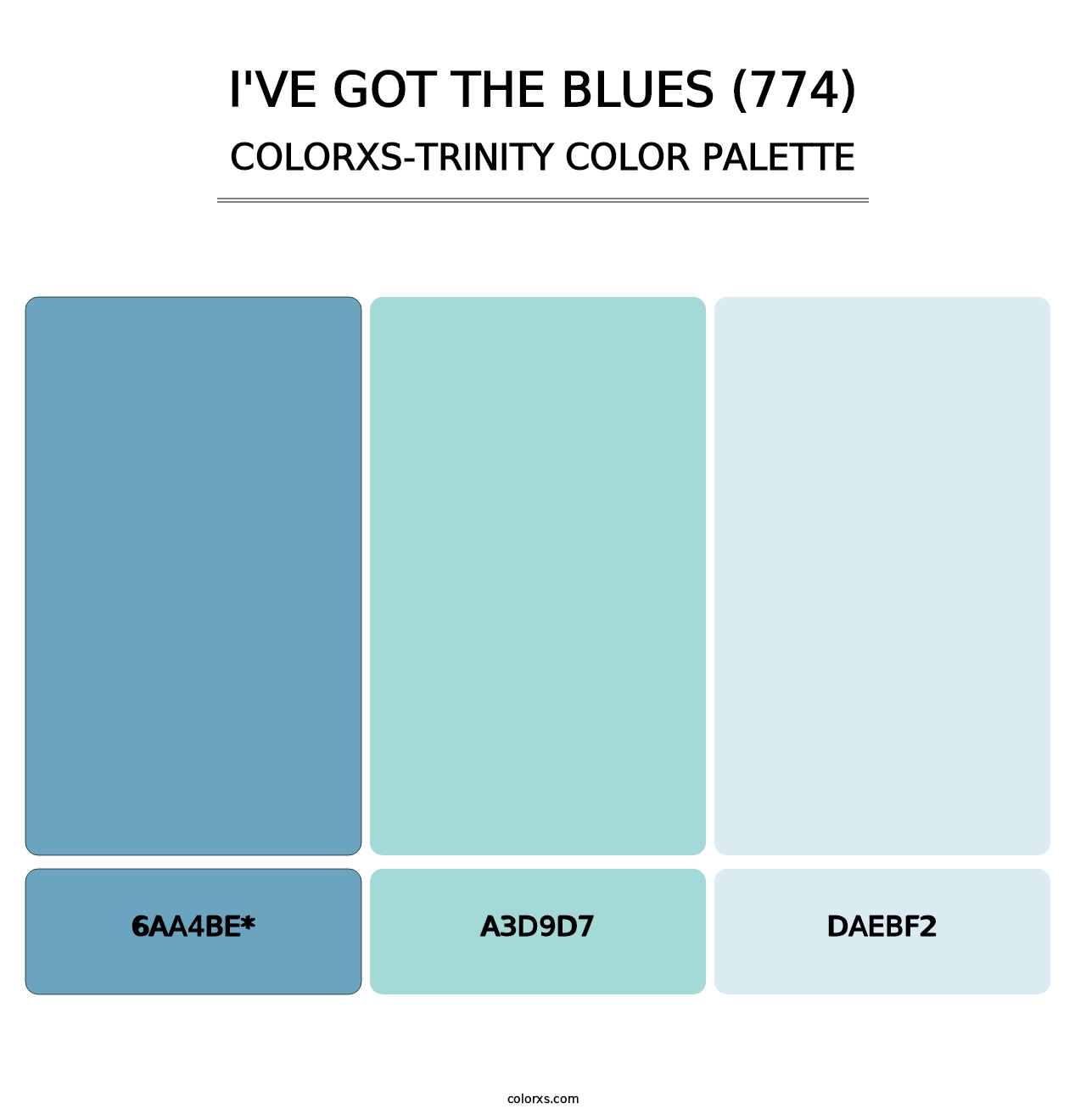 I've Got the Blues (774) - Colorxs Trinity Palette