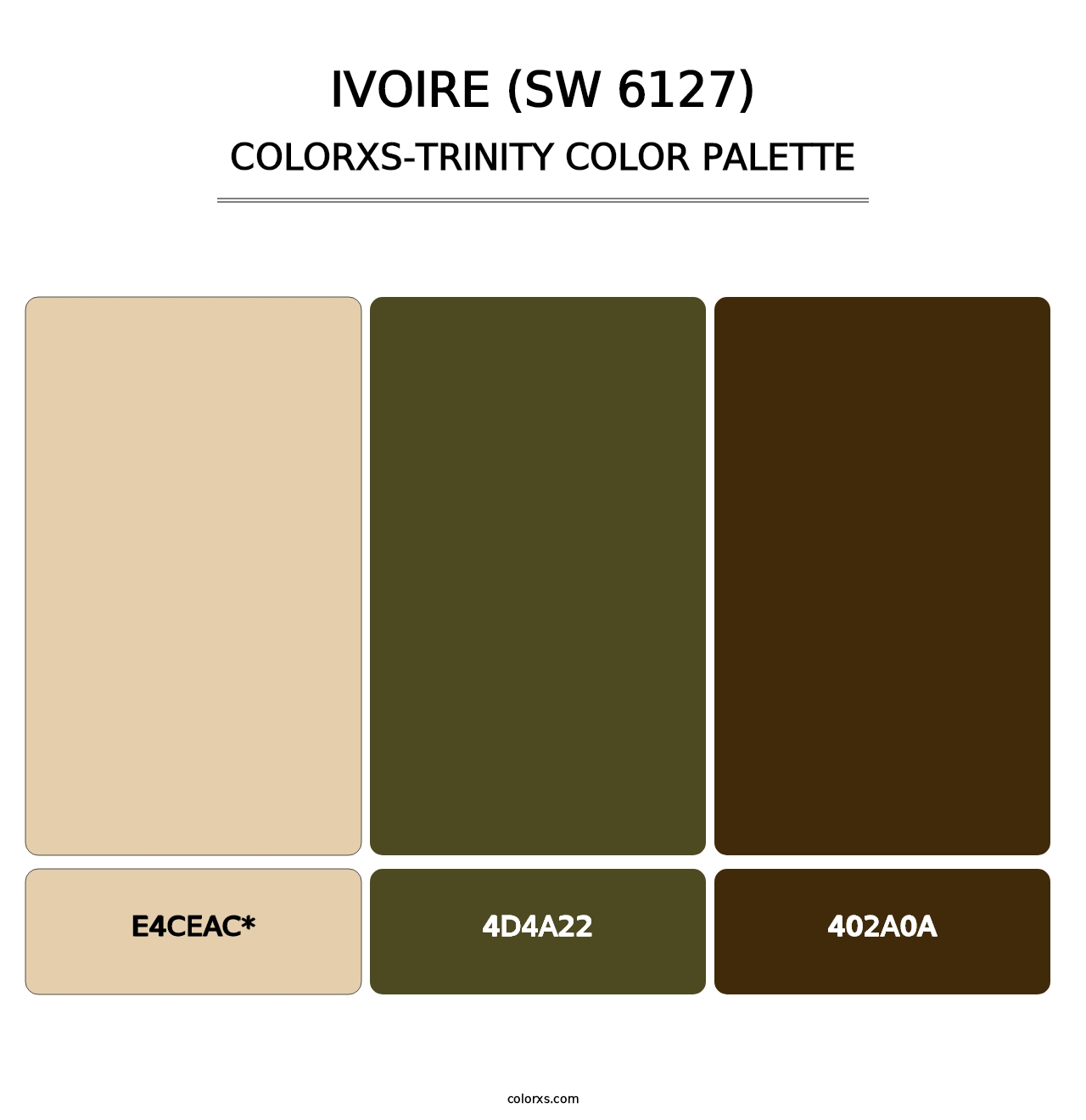 Ivoire (SW 6127) - Colorxs Trinity Palette