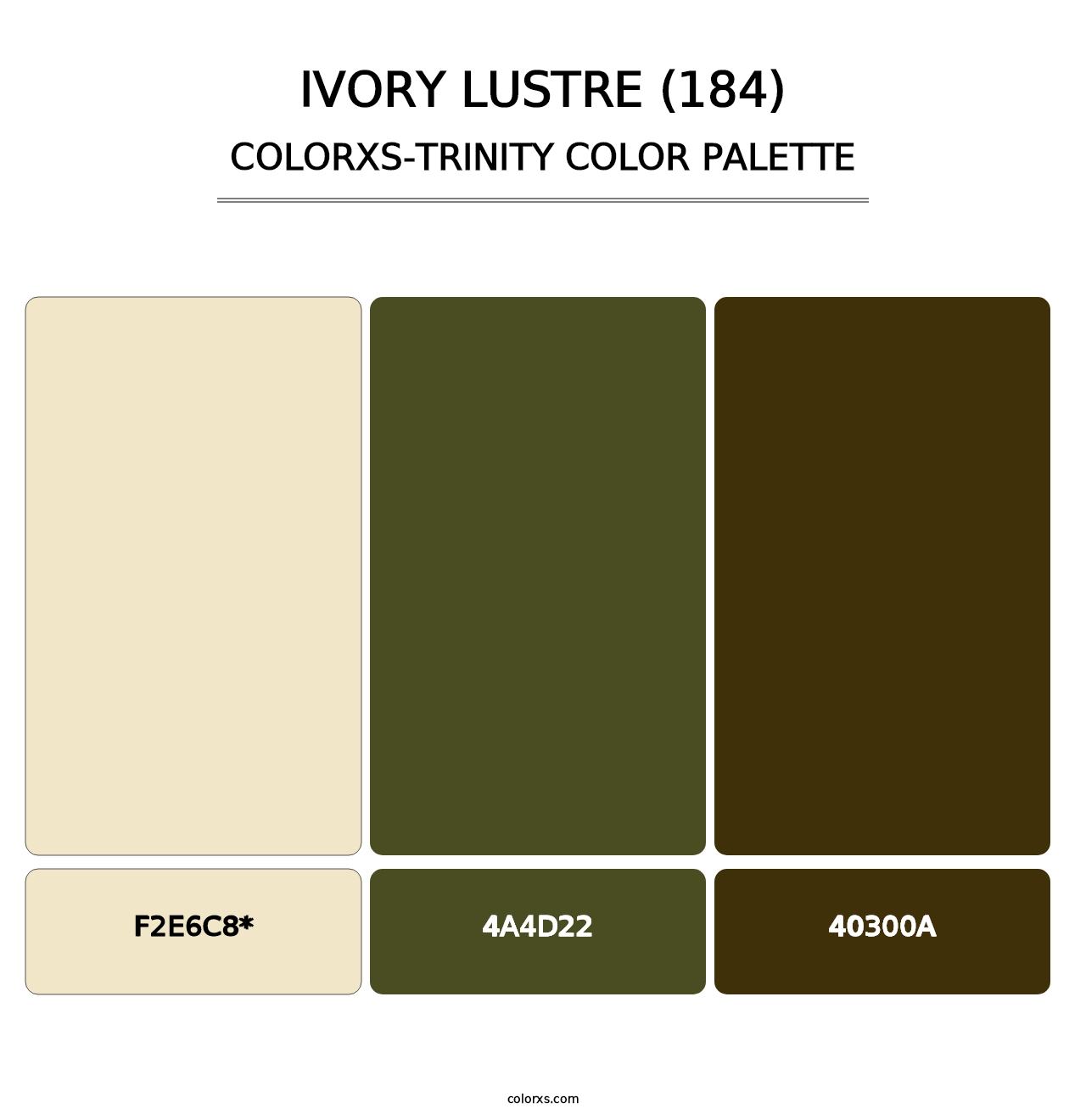 Ivory Lustre (184) - Colorxs Trinity Palette