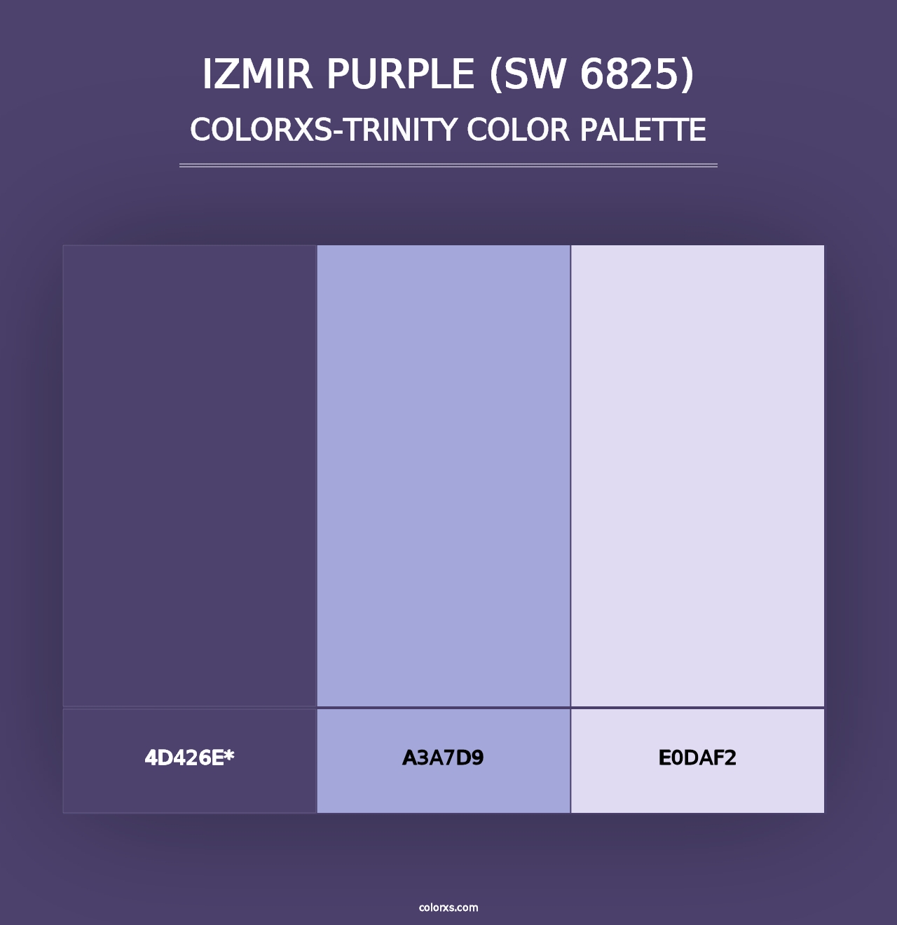 Izmir Purple (SW 6825) - Colorxs Trinity Palette