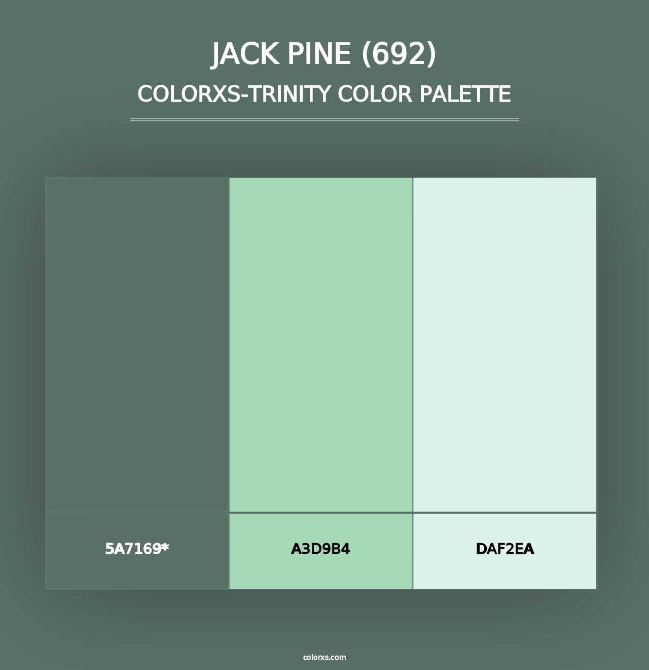 Jack Pine (692) - Colorxs Trinity Palette