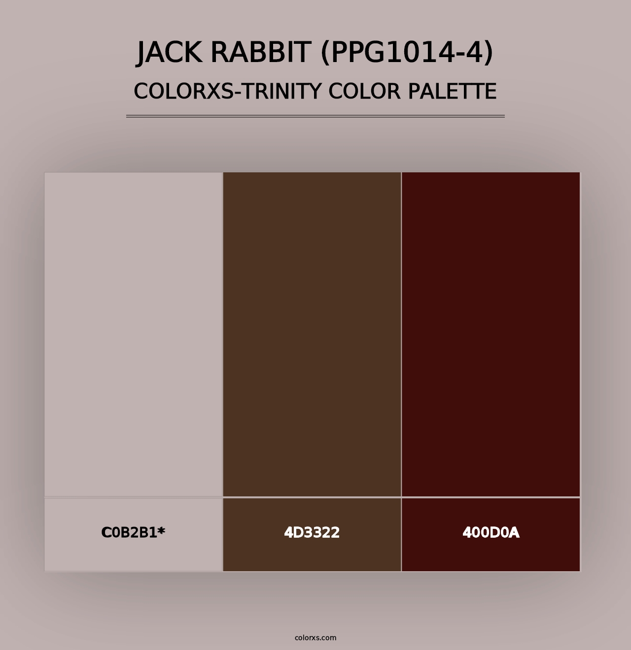 Jack Rabbit (PPG1014-4) - Colorxs Trinity Palette