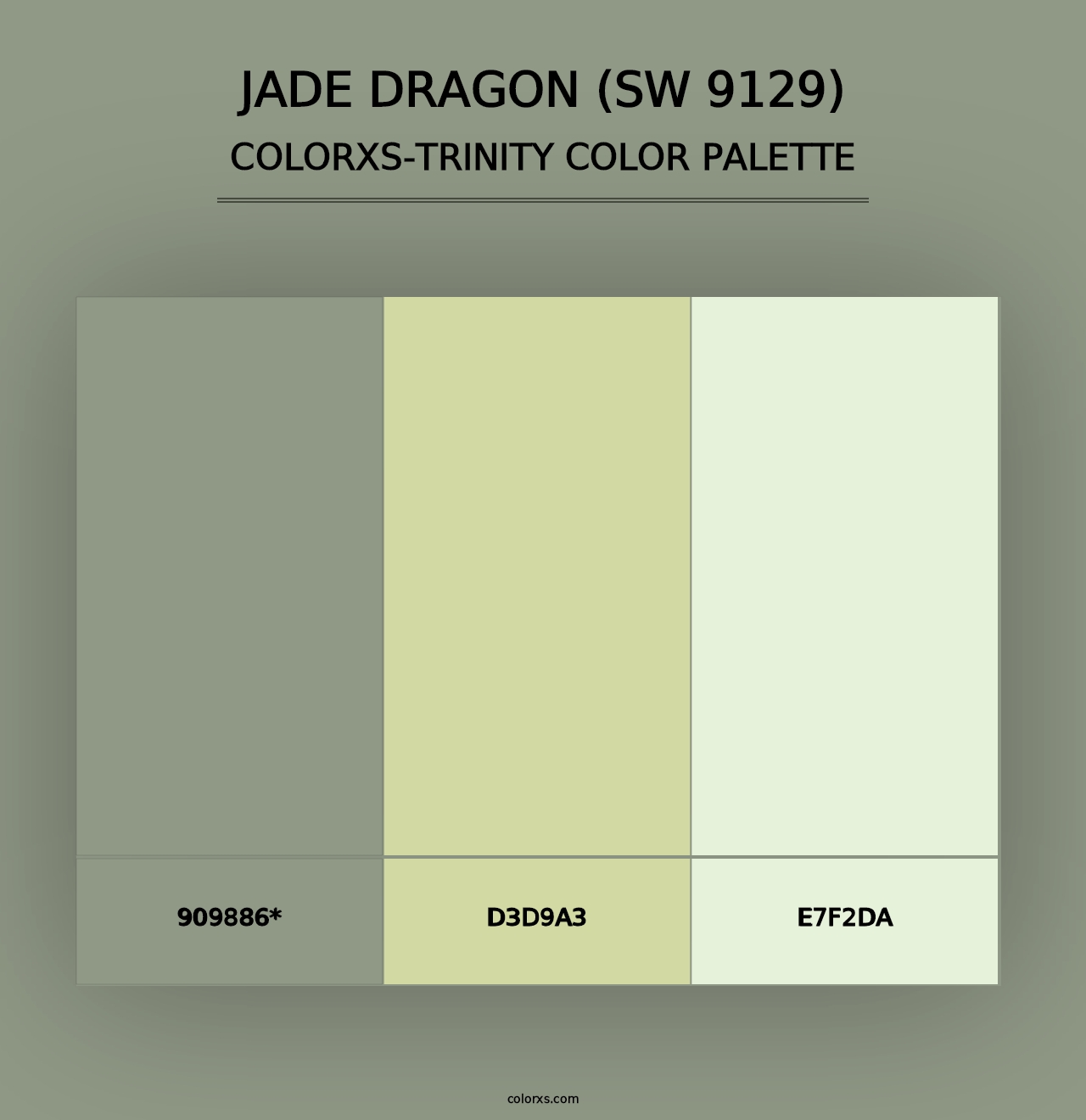 Jade Dragon (SW 9129) - Colorxs Trinity Palette