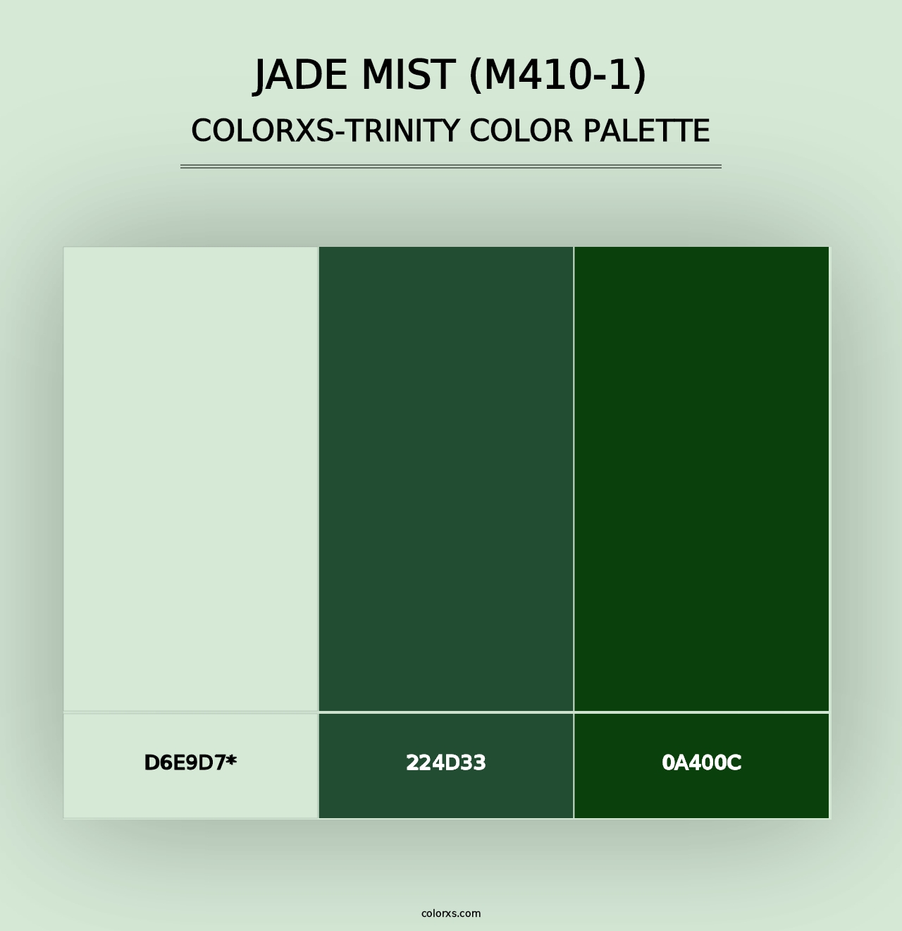 Jade Mist (M410-1) - Colorxs Trinity Palette