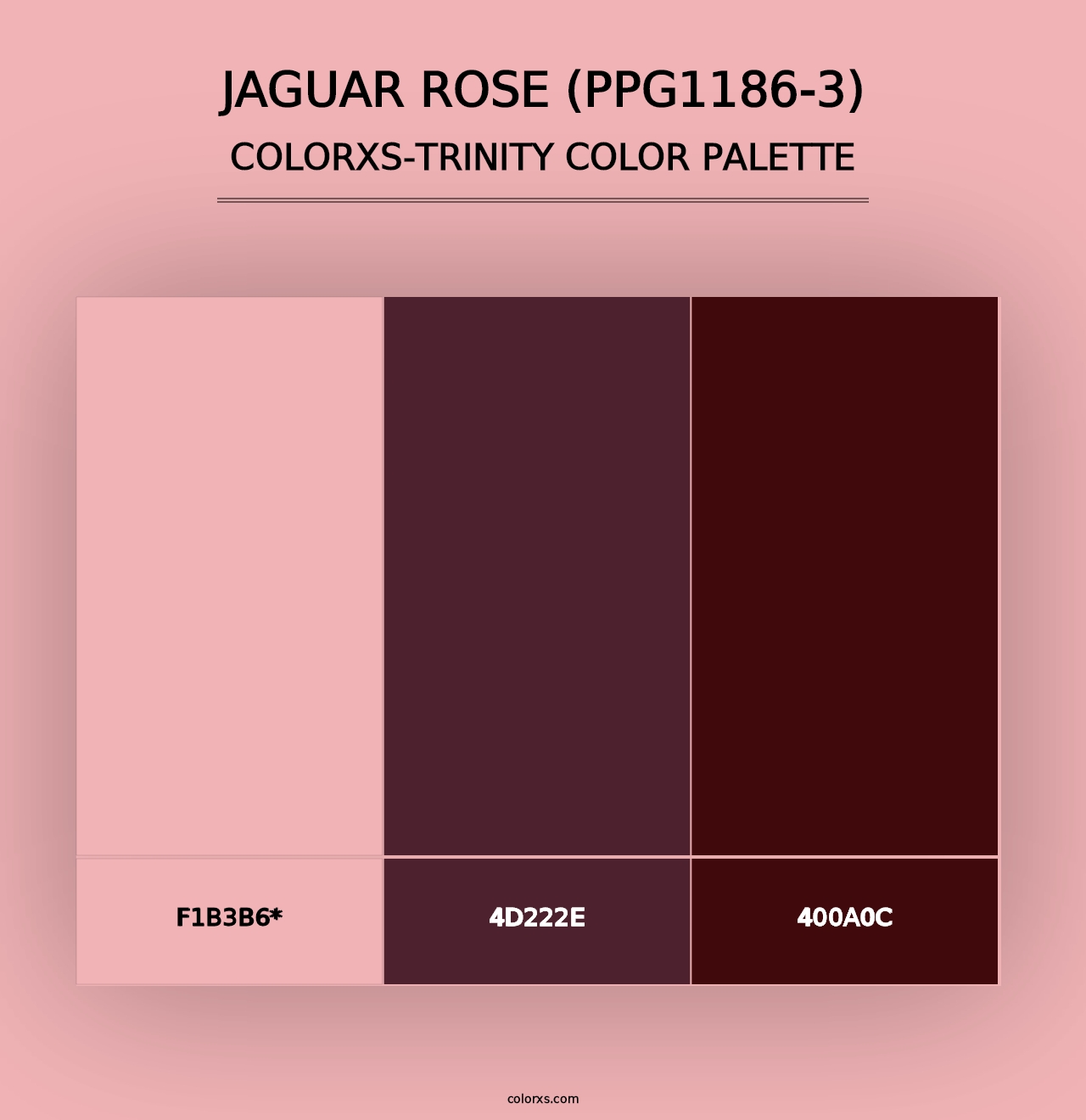 Jaguar Rose (PPG1186-3) - Colorxs Trinity Palette