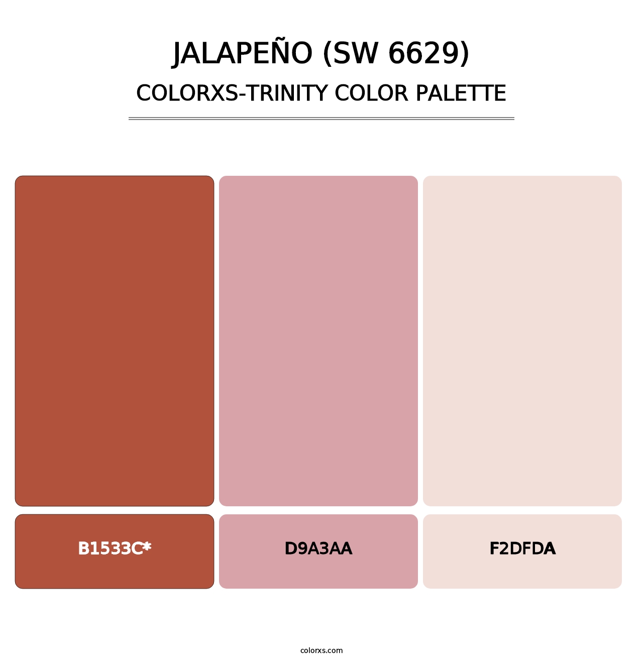 Jalapeño (SW 6629) - Colorxs Trinity Palette