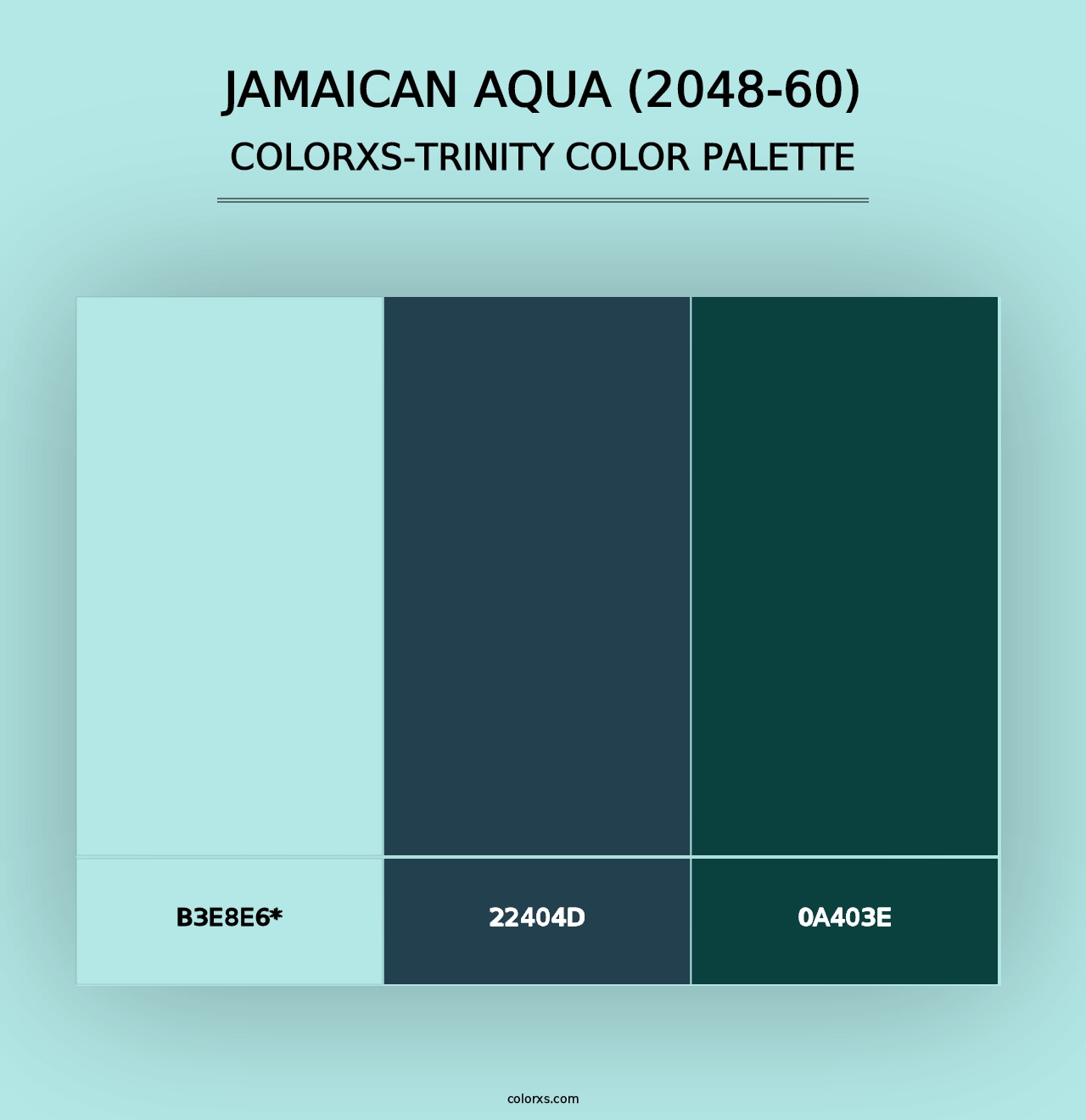 Jamaican Aqua (2048-60) - Colorxs Trinity Palette