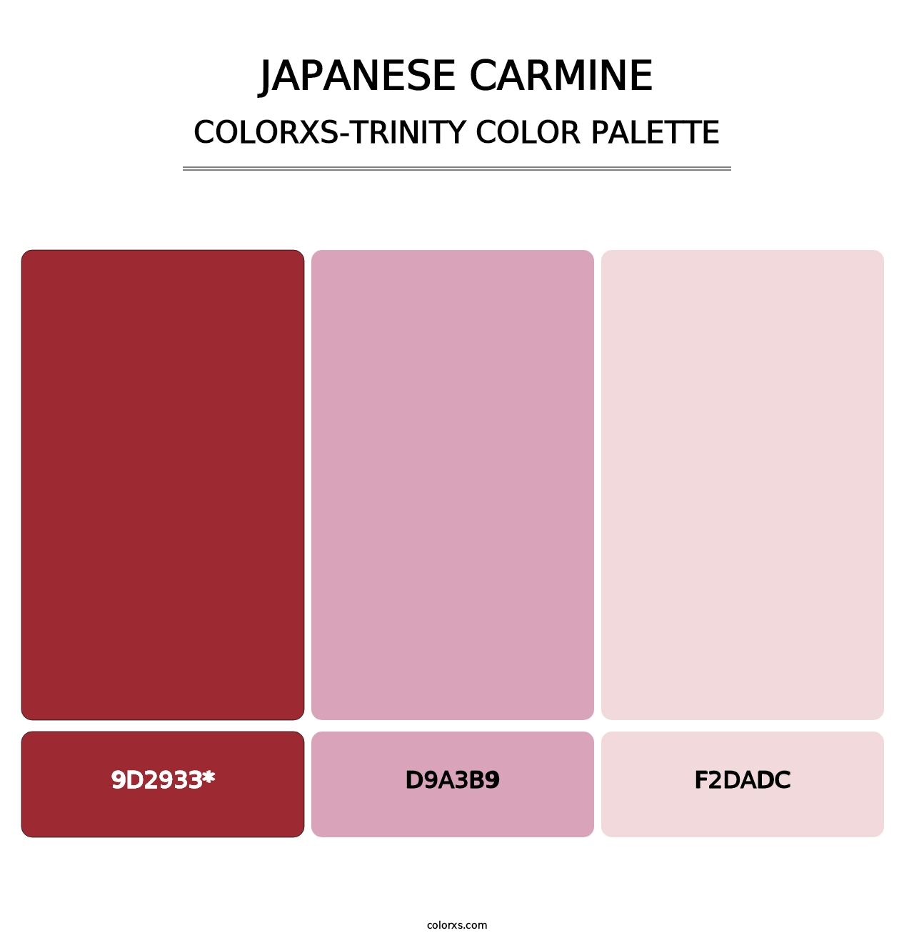 Japanese Carmine - Colorxs Trinity Palette