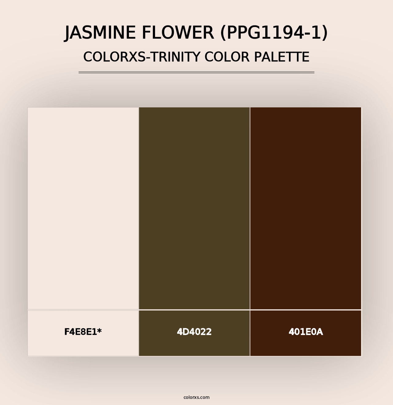 Jasmine Flower (PPG1194-1) - Colorxs Trinity Palette