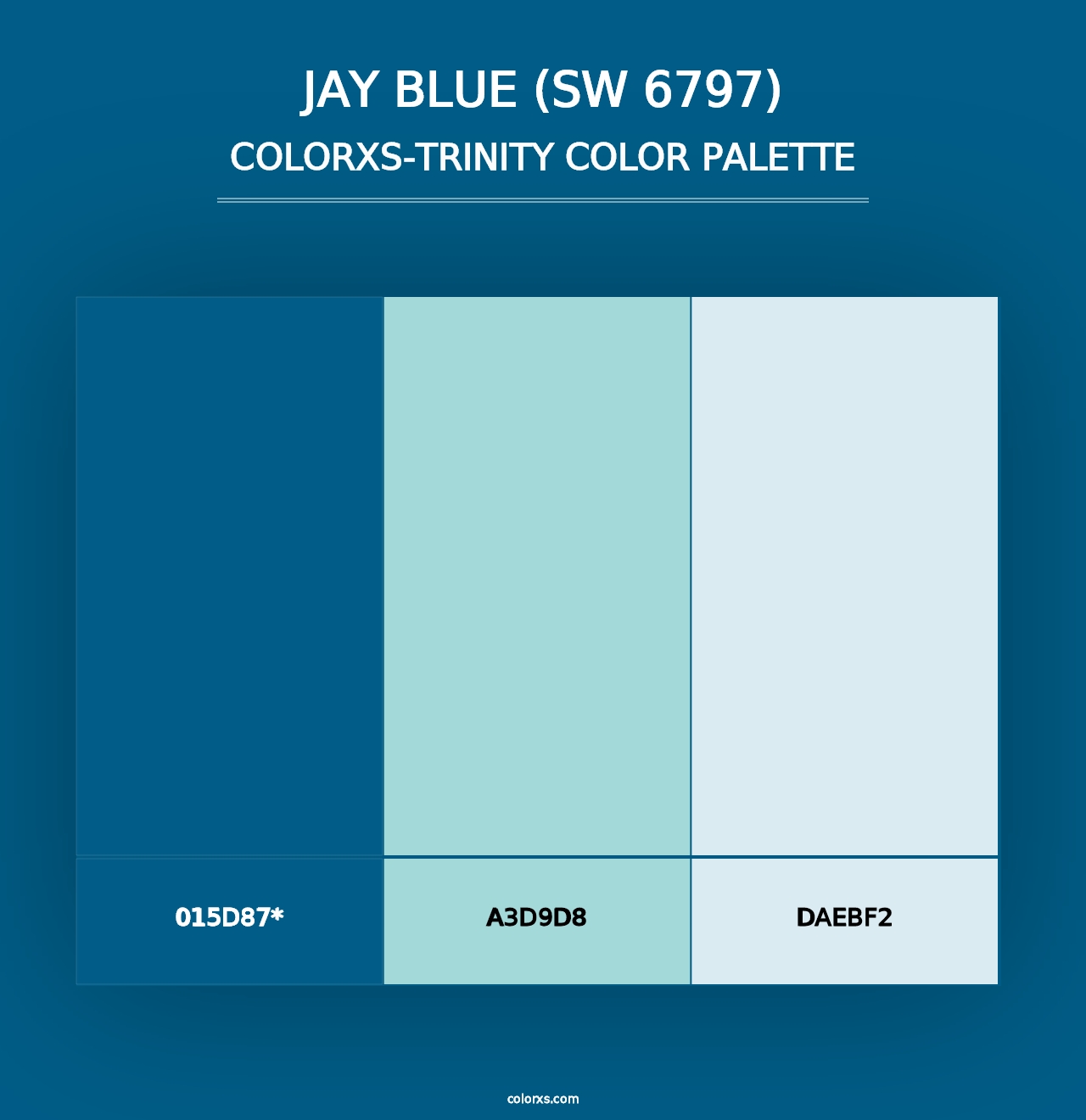 Jay Blue (SW 6797) - Colorxs Trinity Palette