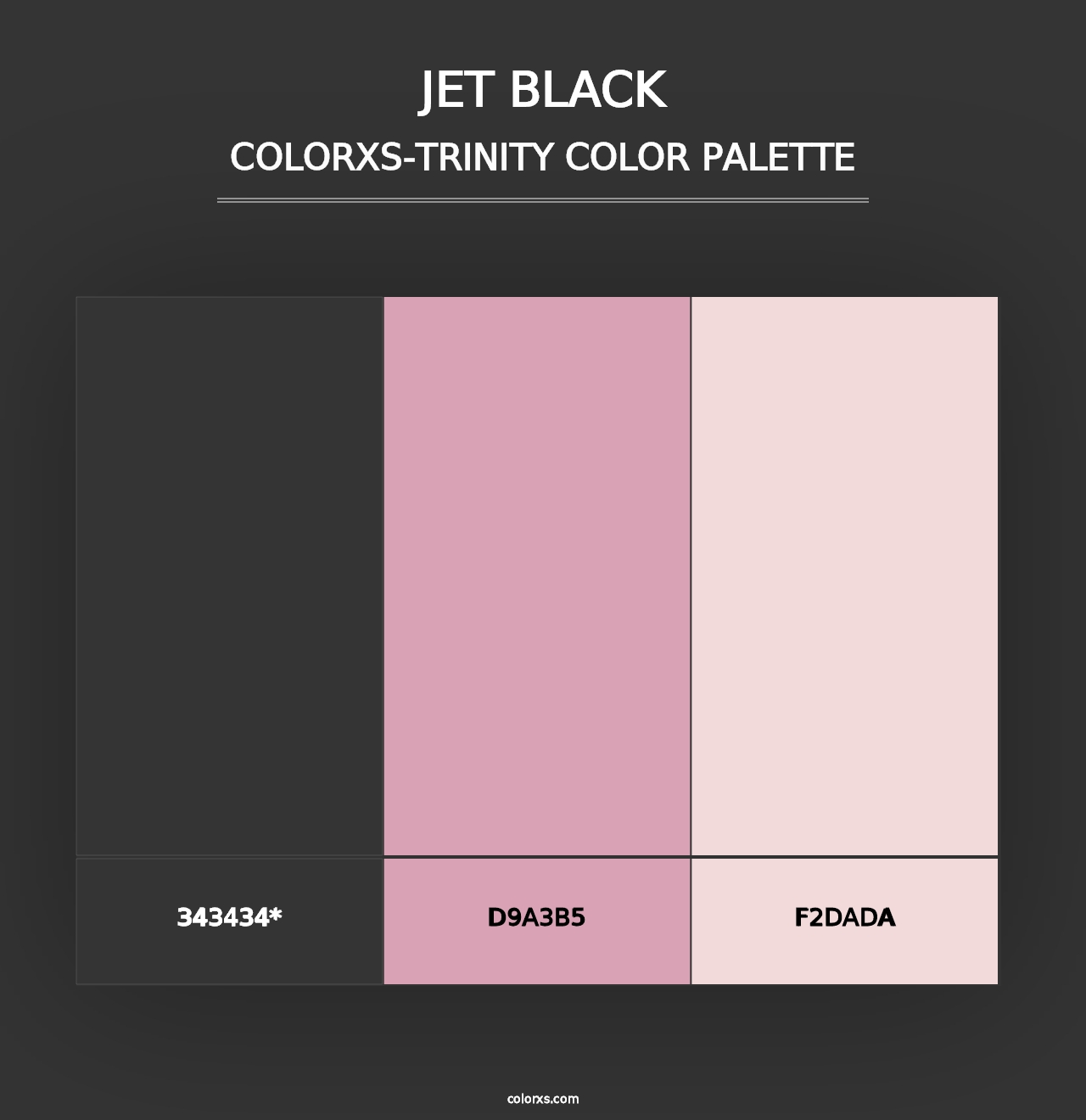 Jet Black - Colorxs Trinity Palette