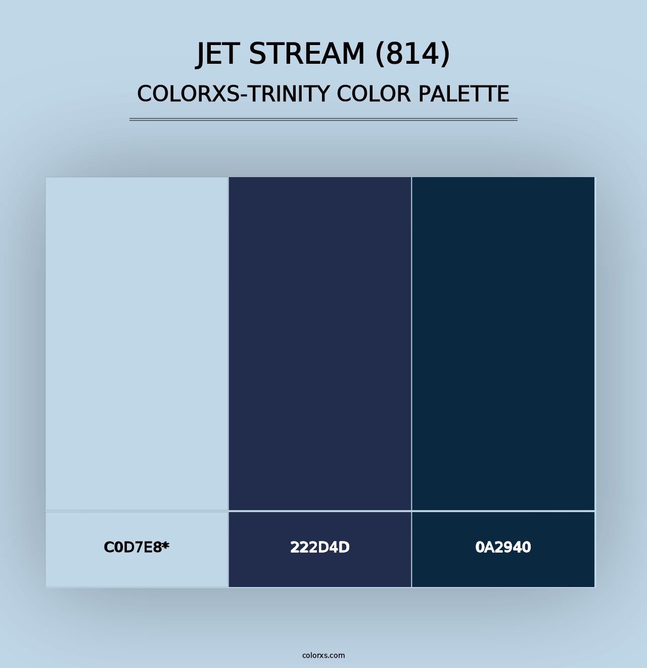 Jet Stream (814) - Colorxs Trinity Palette