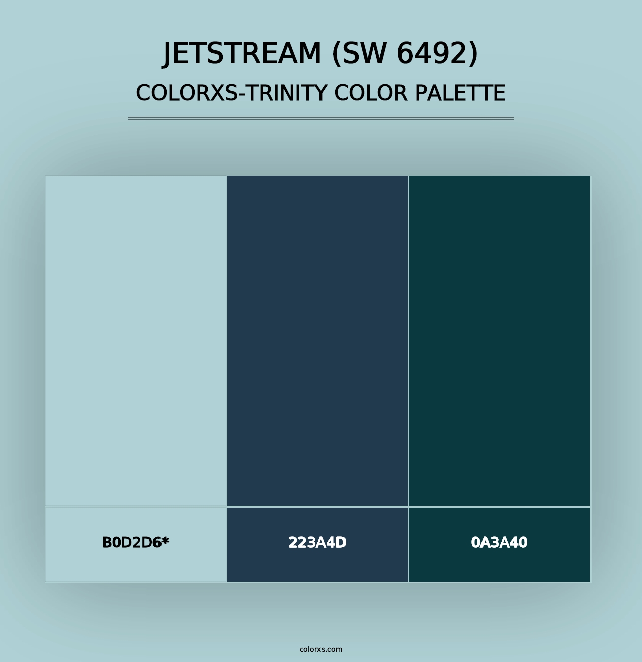 Jetstream (SW 6492) - Colorxs Trinity Palette