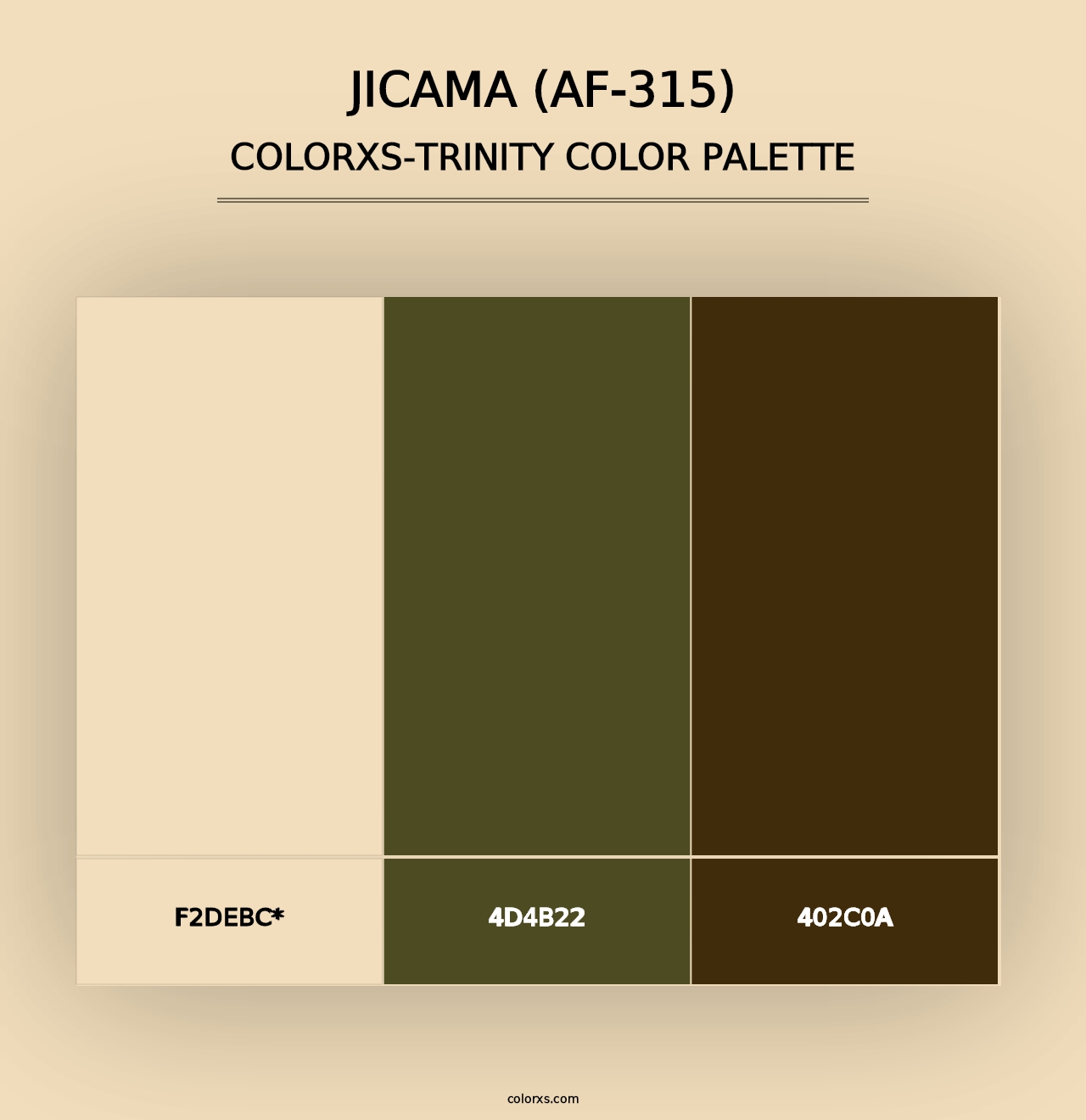 Jicama (AF-315) - Colorxs Trinity Palette