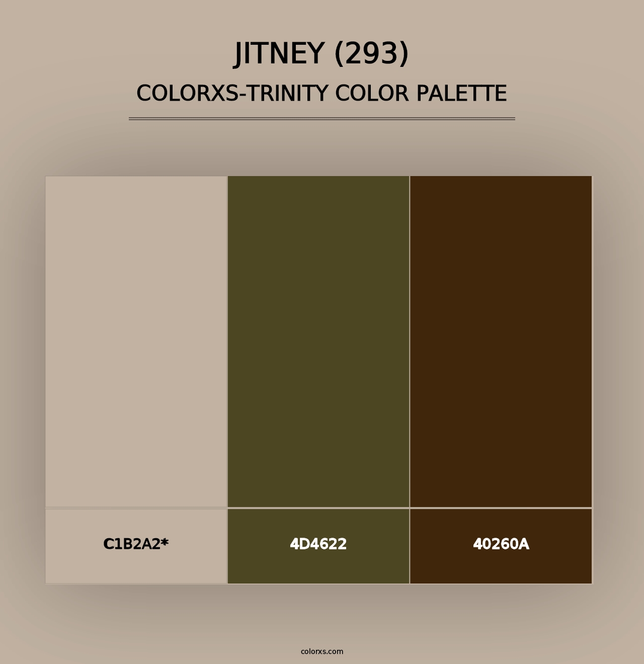 Jitney (293) - Colorxs Trinity Palette