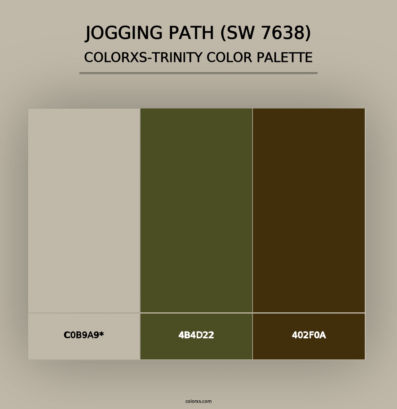 Jogging Path (SW 7638) - Colorxs Trinity Palette