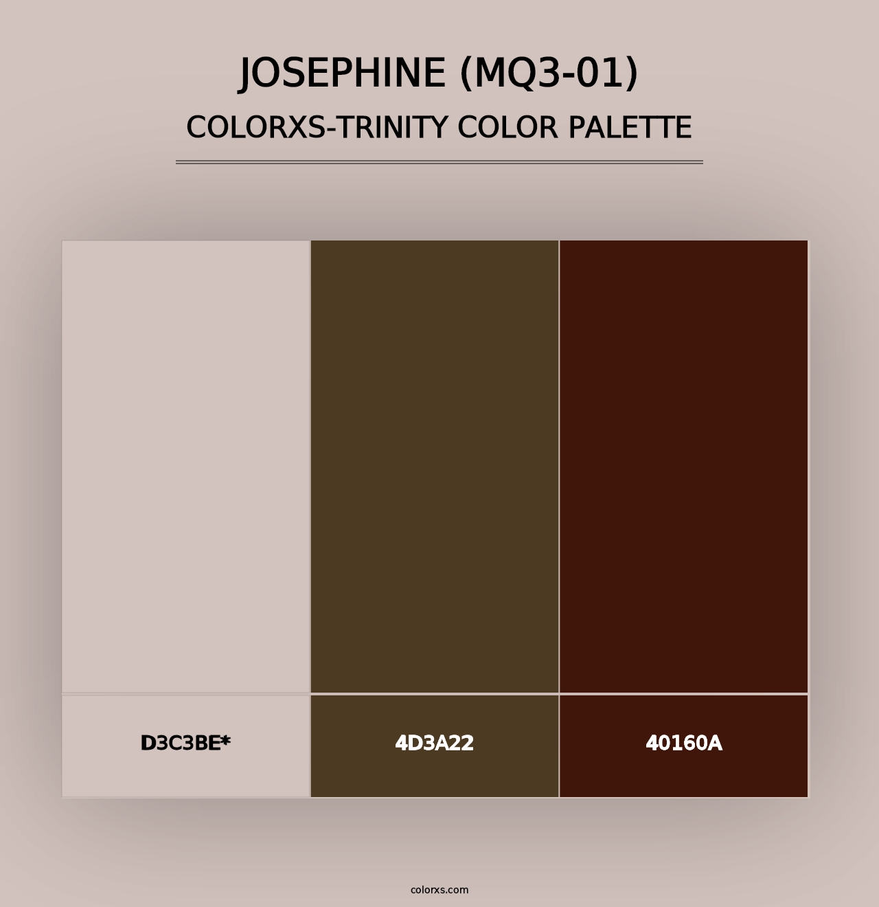 Josephine (MQ3-01) - Colorxs Trinity Palette