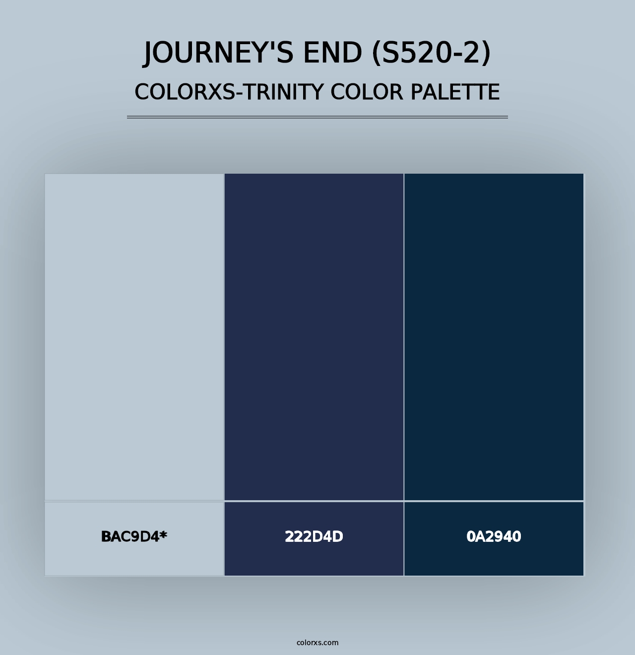 Journey'S End (S520-2) - Colorxs Trinity Palette