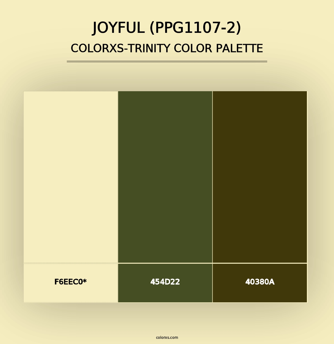 Joyful (PPG1107-2) - Colorxs Trinity Palette