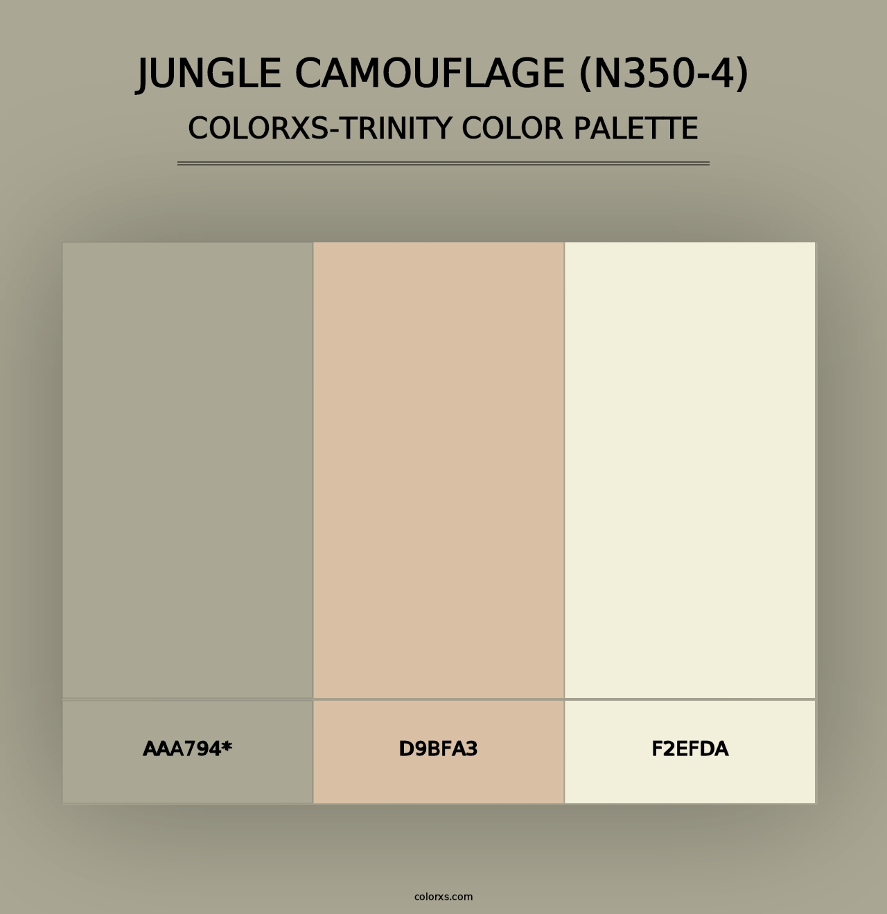 Jungle Camouflage (N350-4) - Colorxs Trinity Palette