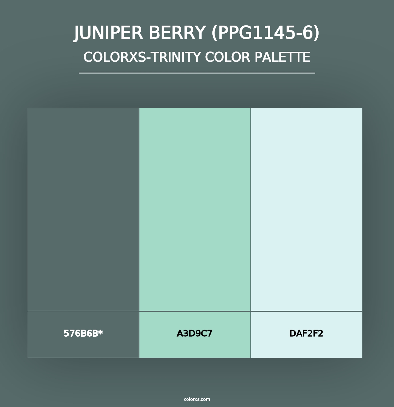 Juniper Berry (PPG1145-6) - Colorxs Trinity Palette