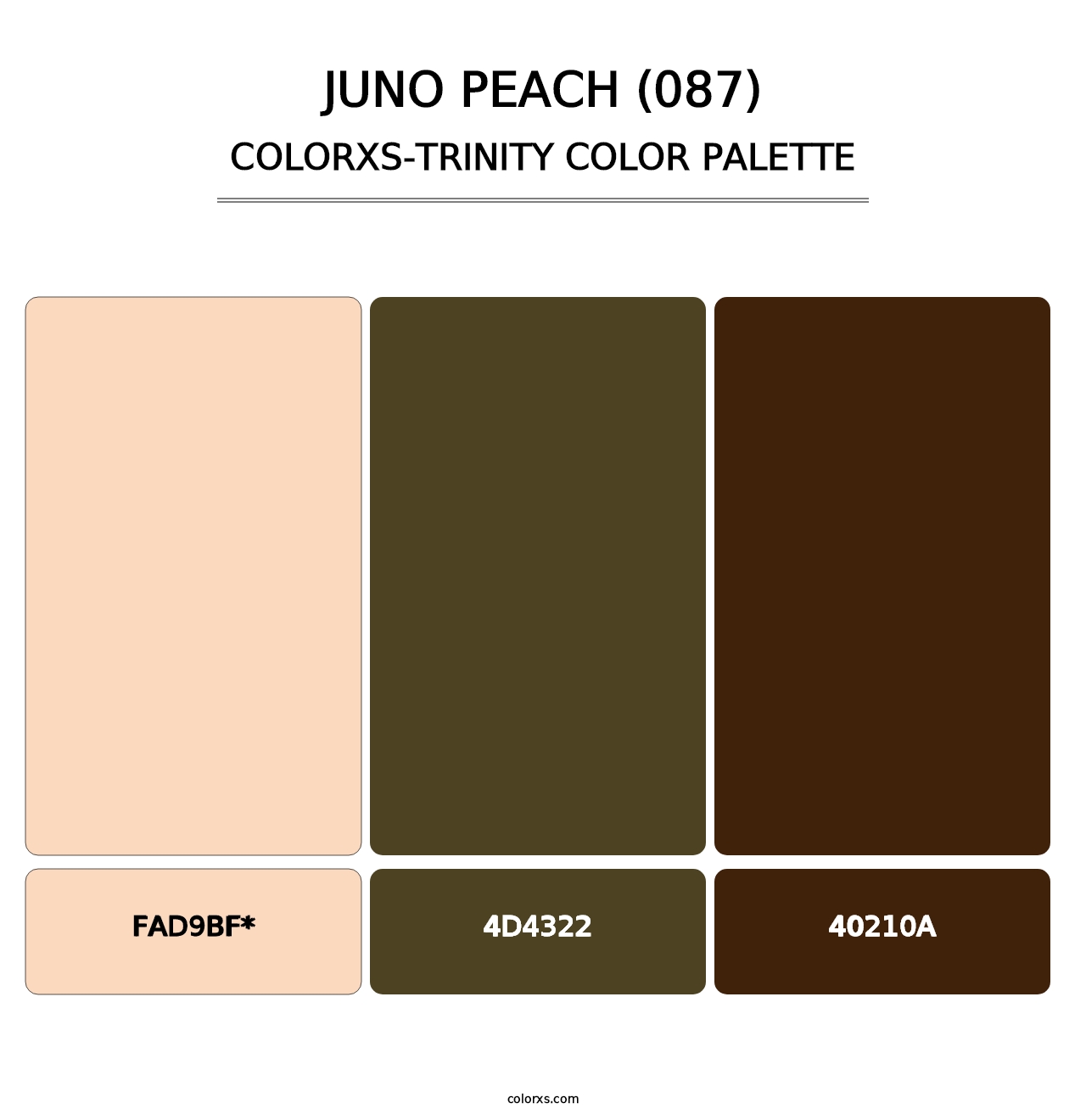 Juno Peach (087) - Colorxs Trinity Palette