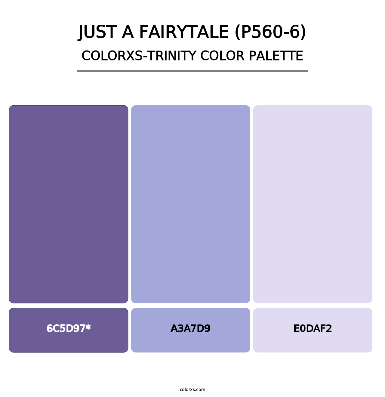 Just A Fairytale (P560-6) - Colorxs Trinity Palette