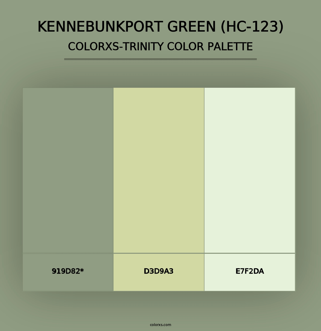 Kennebunkport Green (HC-123) - Colorxs Trinity Palette