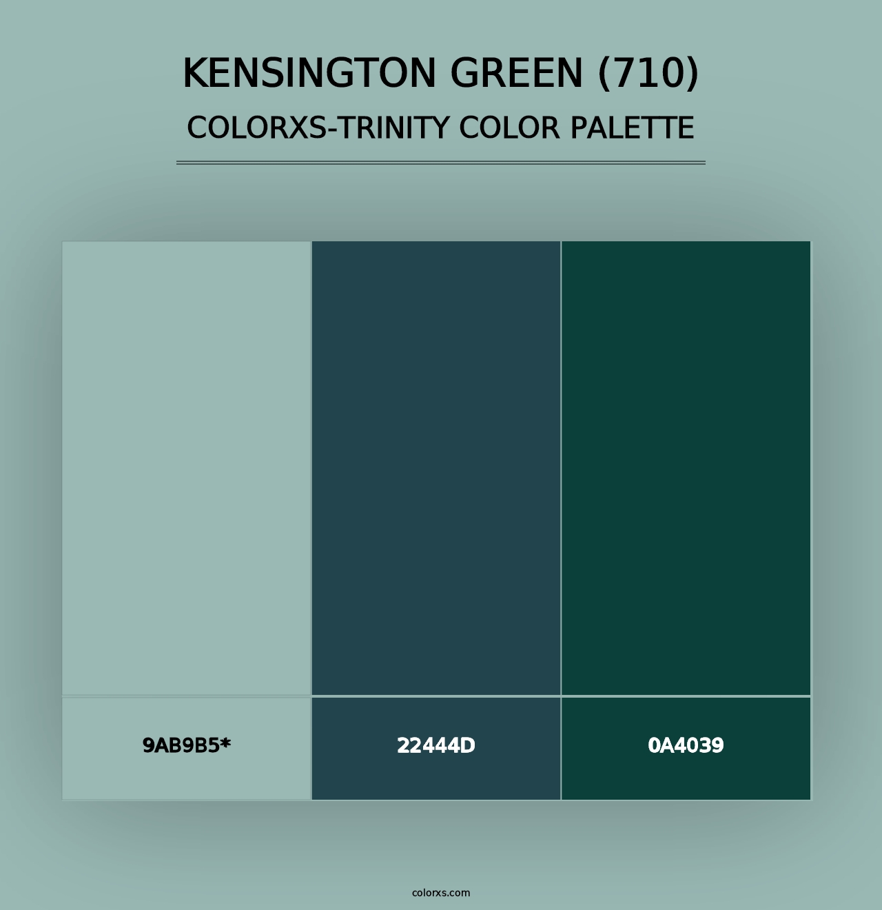 Kensington Green (710) - Colorxs Trinity Palette