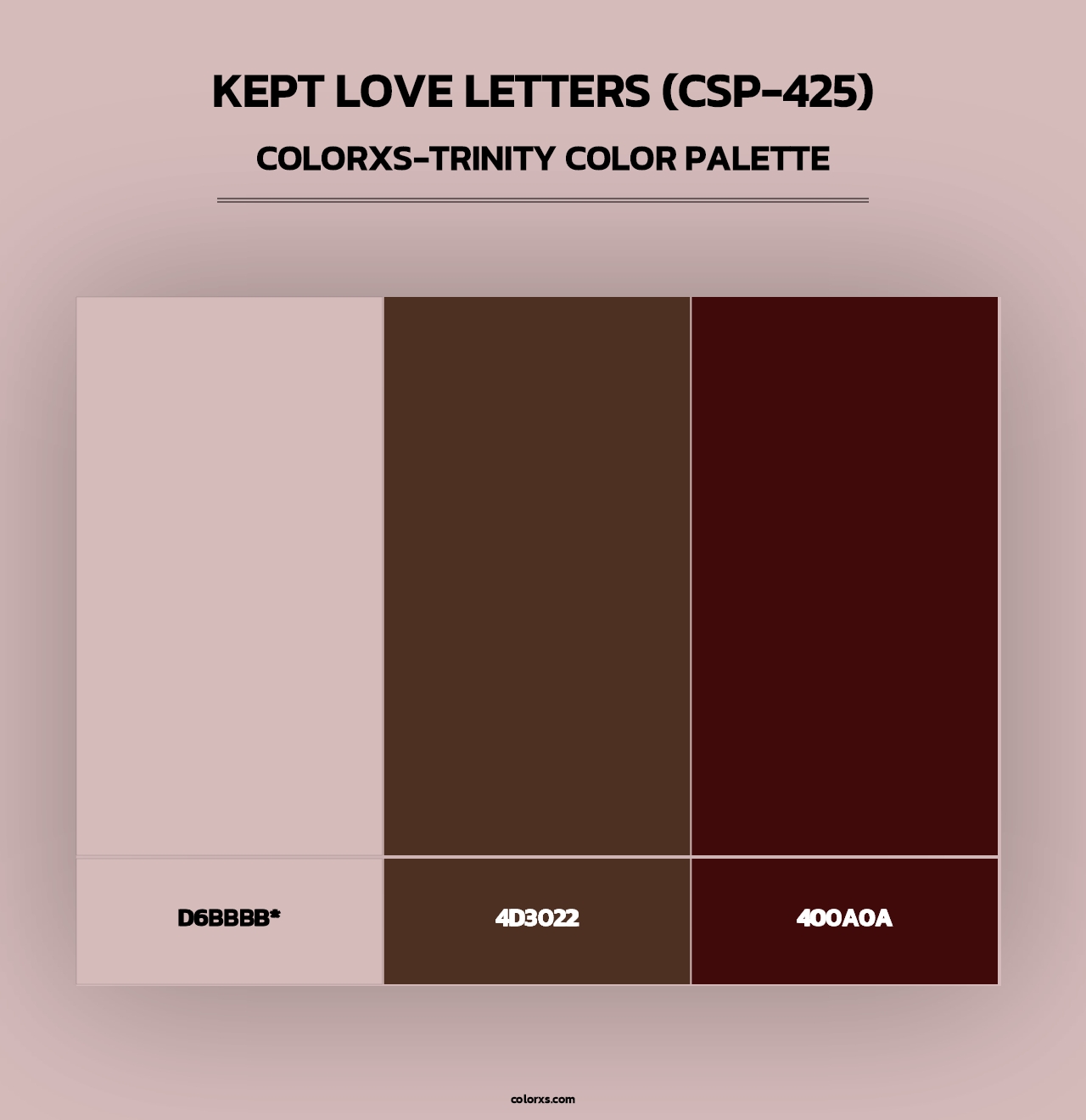 Kept Love Letters (CSP-425) - Colorxs Trinity Palette