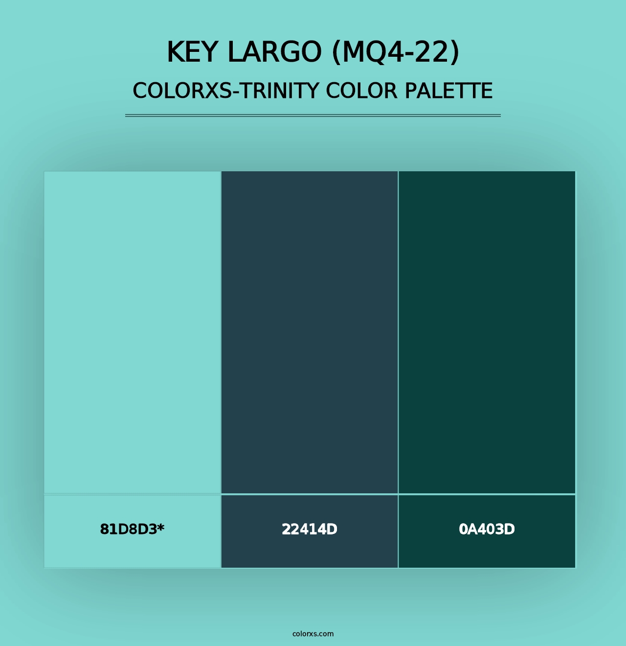 Key Largo (MQ4-22) - Colorxs Trinity Palette