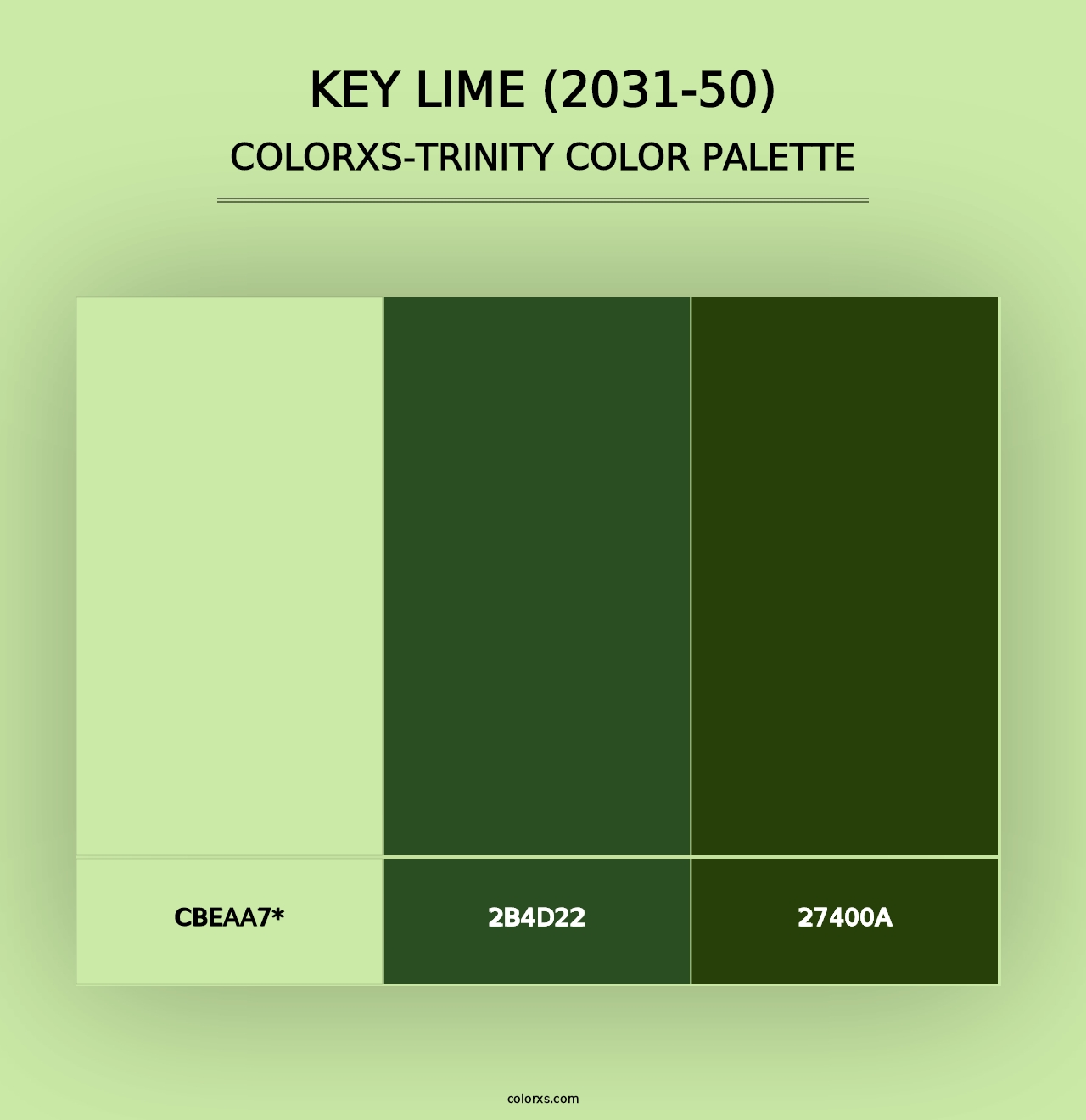 Key Lime (2031-50) - Colorxs Trinity Palette