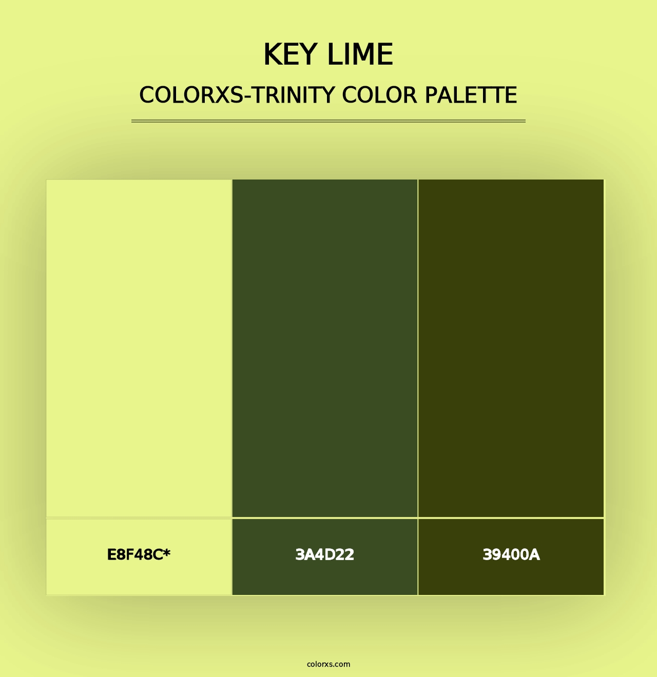 Key Lime - Colorxs Trinity Palette