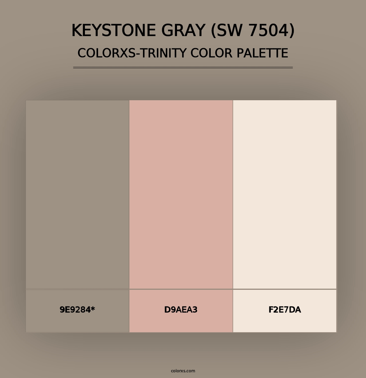 Keystone Gray (SW 7504) - Colorxs Trinity Palette