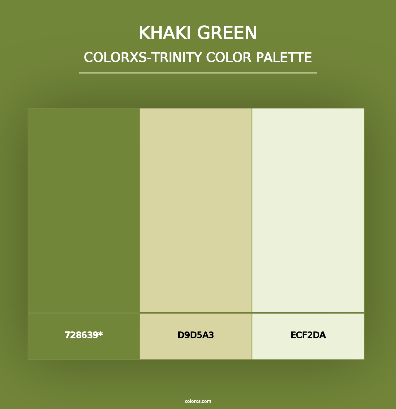 Khaki Green - Colorxs Trinity Palette