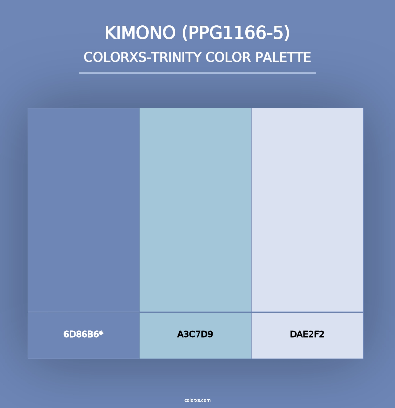 Kimono (PPG1166-5) - Colorxs Trinity Palette