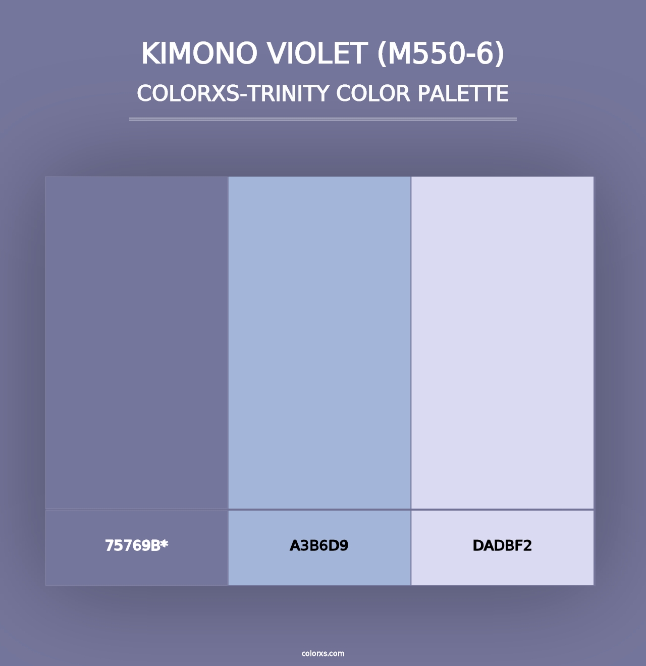 Kimono Violet (M550-6) - Colorxs Trinity Palette