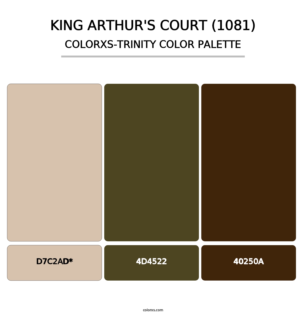 King Arthur's Court (1081) - Colorxs Trinity Palette