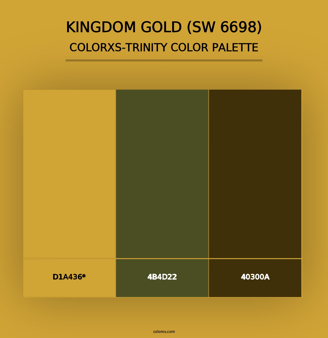 Kingdom Gold (SW 6698) - Colorxs Trinity Palette