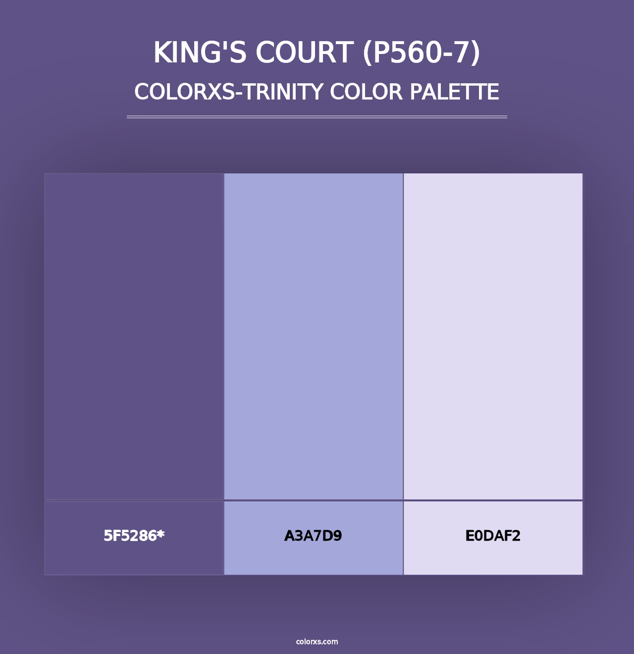 King'S Court (P560-7) - Colorxs Trinity Palette