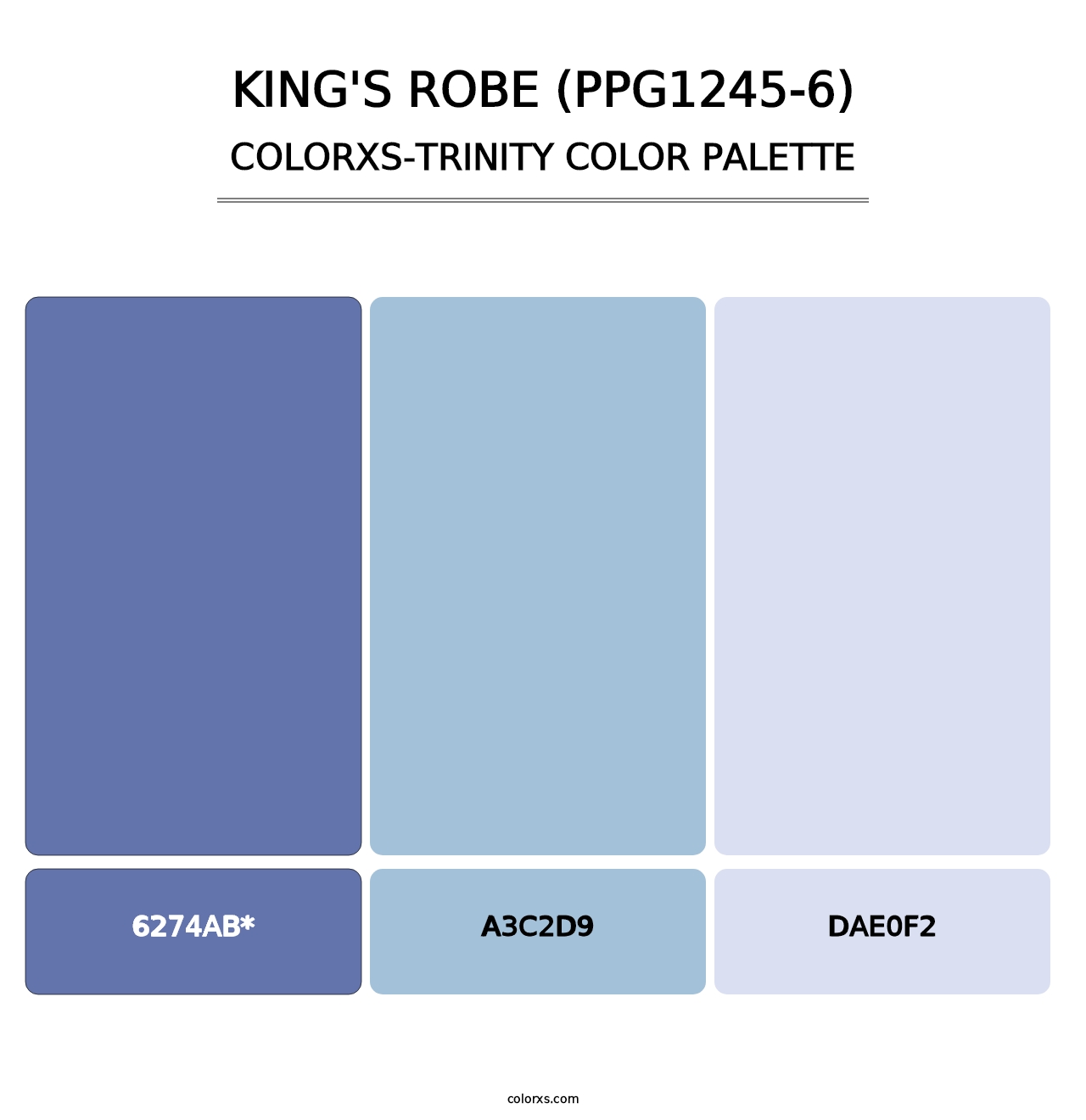 King's Robe (PPG1245-6) - Colorxs Trinity Palette