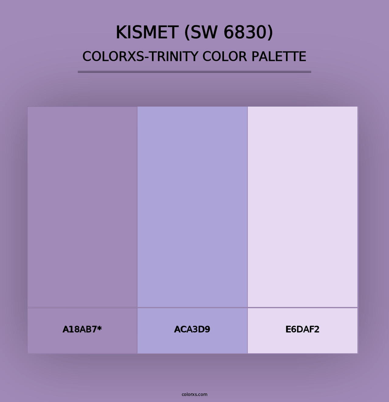 Kismet (SW 6830) - Colorxs Trinity Palette