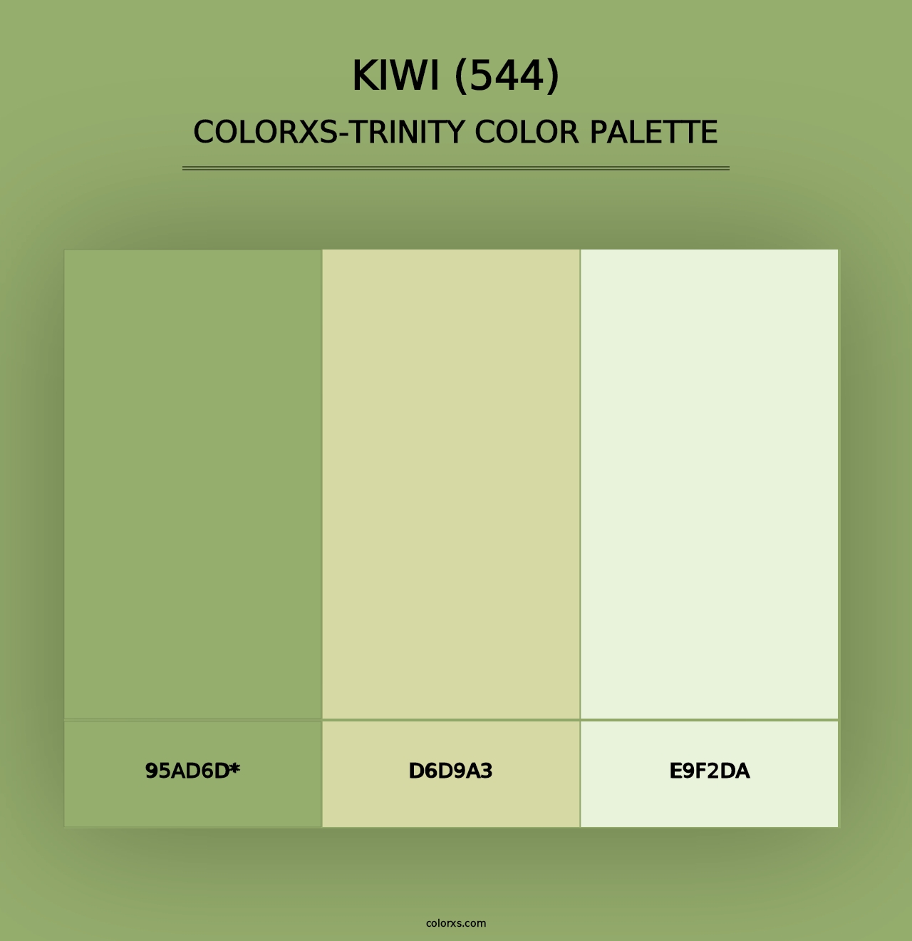 Kiwi (544) - Colorxs Trinity Palette