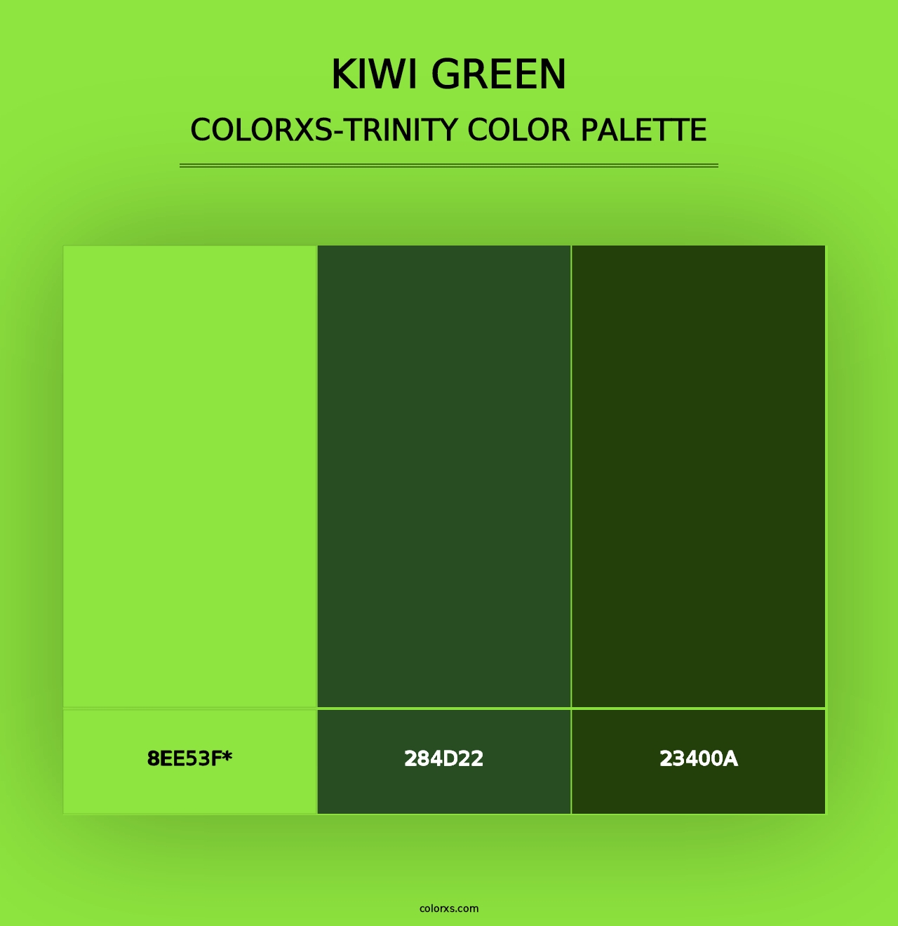 Kiwi Green - Colorxs Trinity Palette